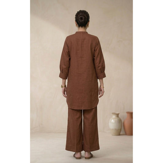 Chocolate Brown Co-Ord Kurta Set - MY12D09