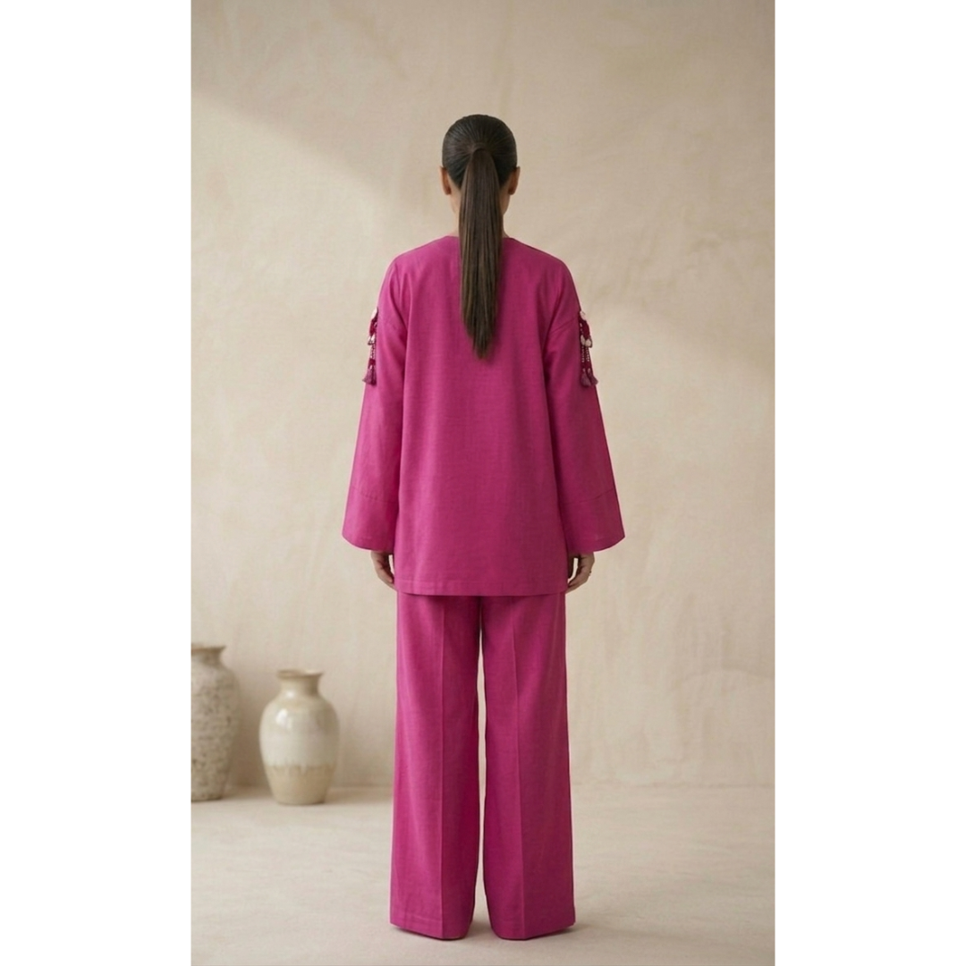 Magenta Pink pleat Fusion- MY12D06