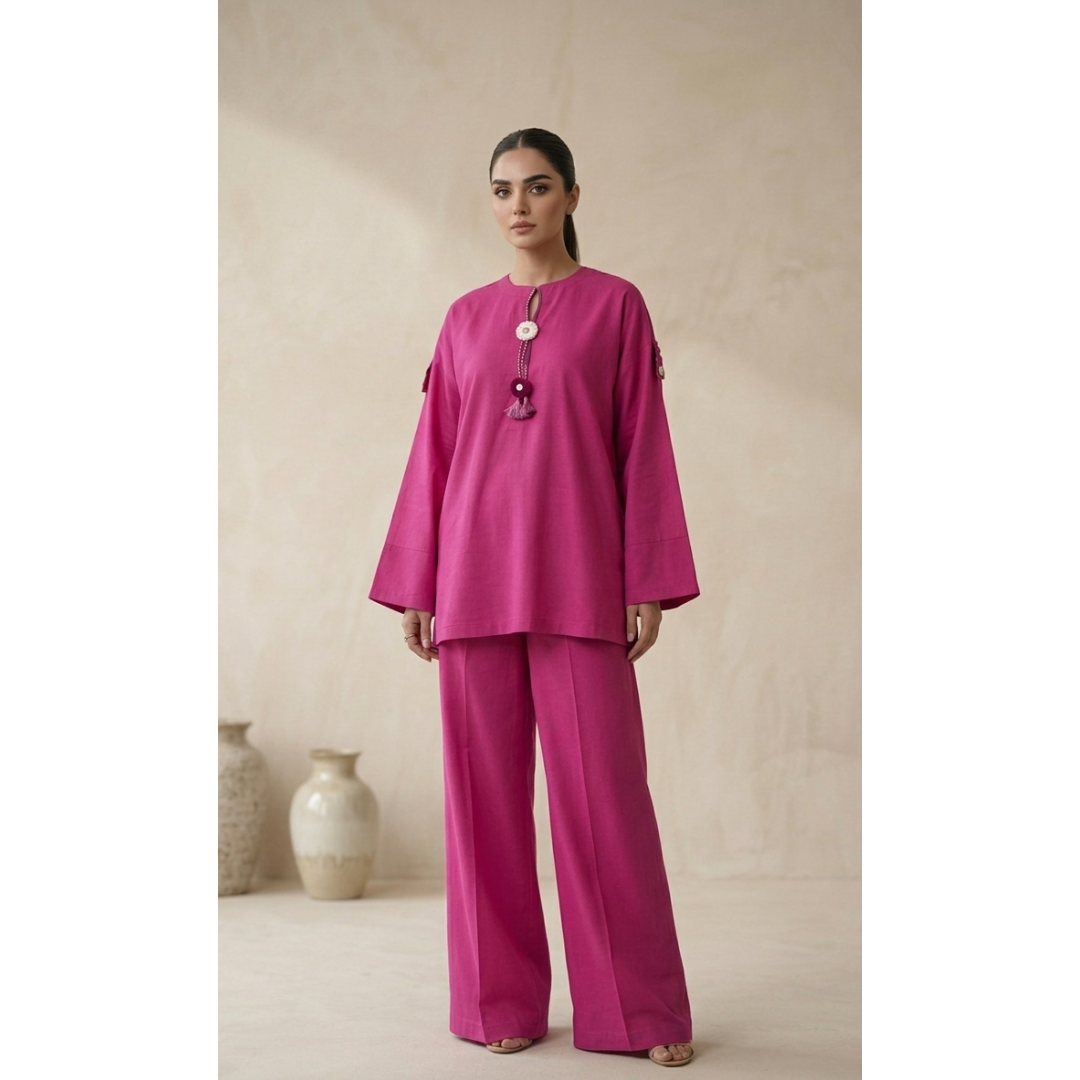 Magenta Pink pleat Fusion- MY12D06